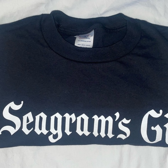 Seagram’s Gin Limited Edition Black Short Sleeve T-Shirt.. Size XL & 3x .. New - Picture 3 of 4